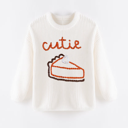 Cozy Christmas Embroidered White Sweaters – Festive & Fun for Winter