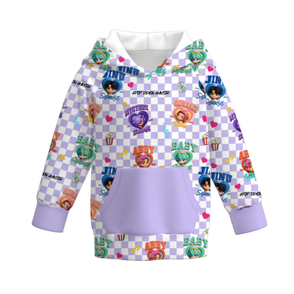 Kids Kpop Demon Hunters Themed Hot Seller Plaid Collection