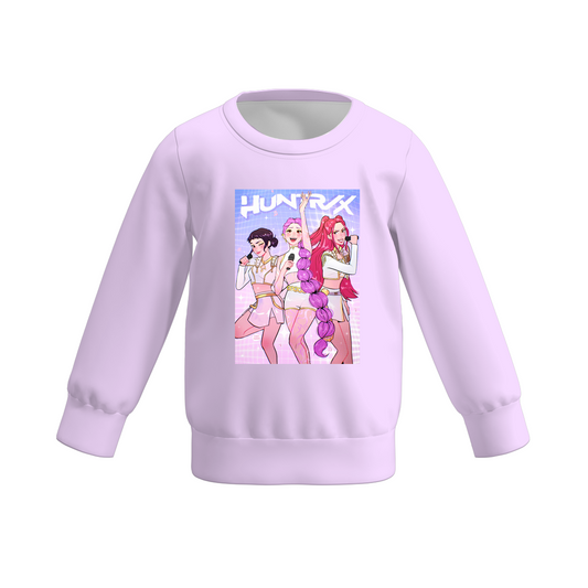 2025 Fall Girls Kpop Demon Hunters Print Milk Silk Sweatershirt