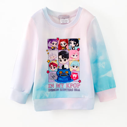 Girls Popular Kpop Demon Hunter Printed Sweatshirts Collection