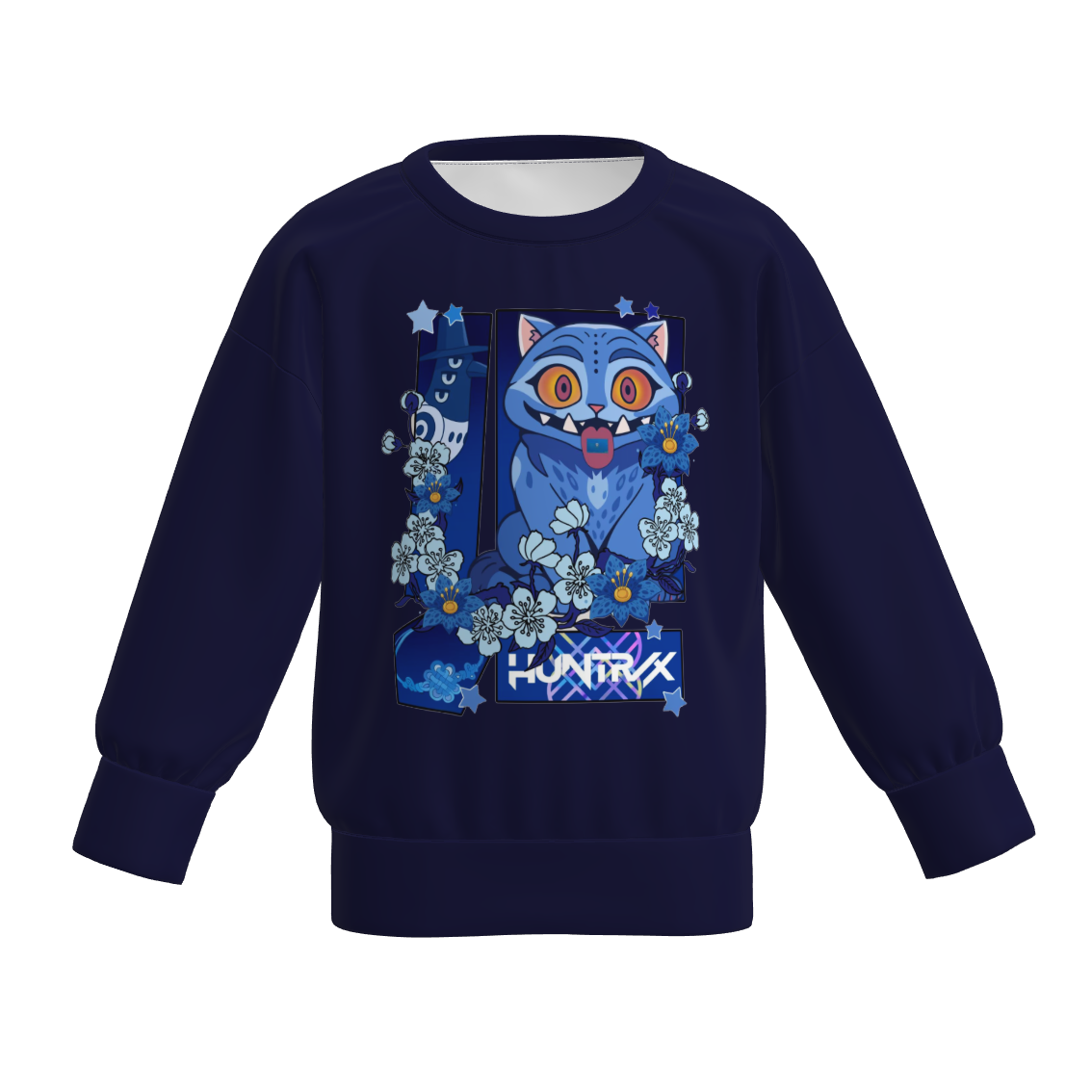 Girls Fall Kpop Demon Hunters Print Long Sleeves Top