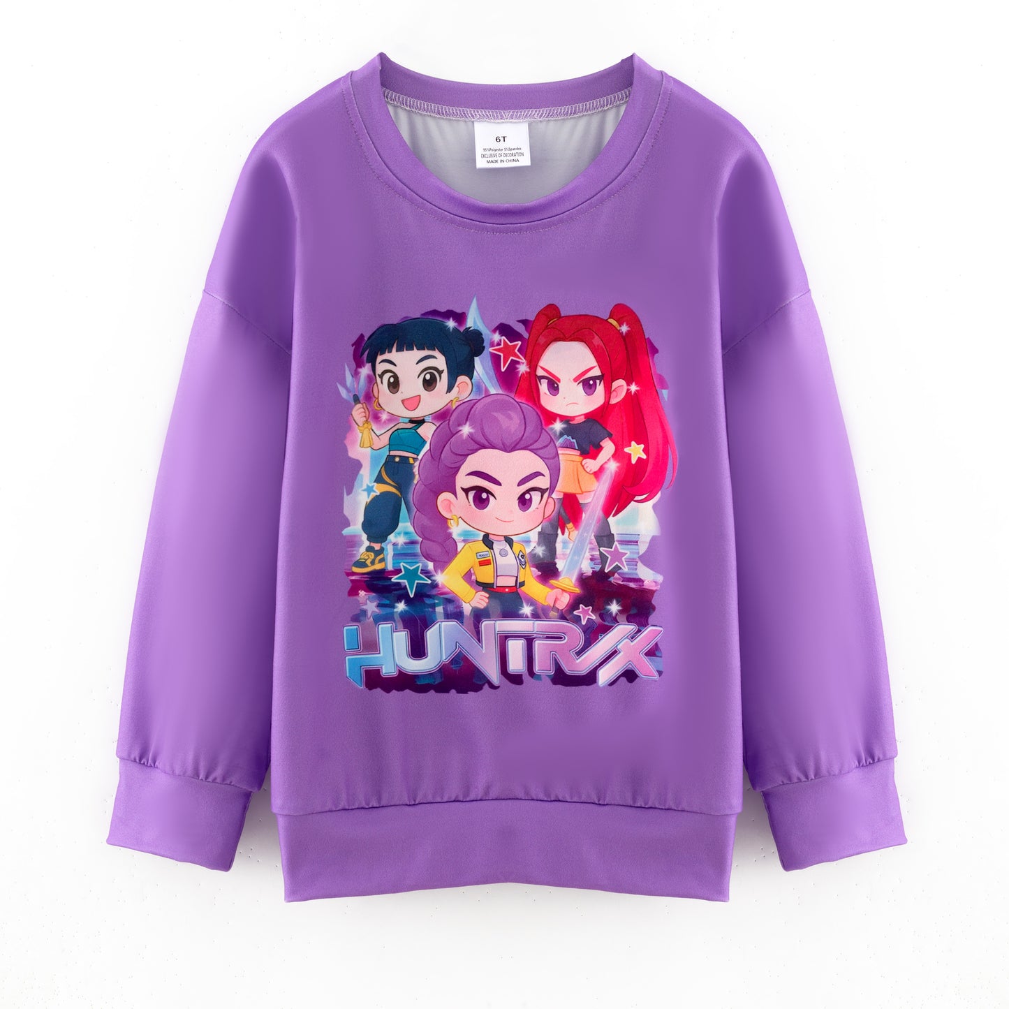 Girls Popular Kpop Demon Hunter Printed Sweatshirts Collection