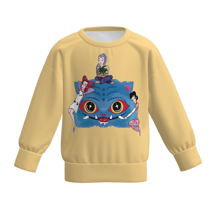 Girls Fall Kpop Demon Hunters Print Long Sleeves Top