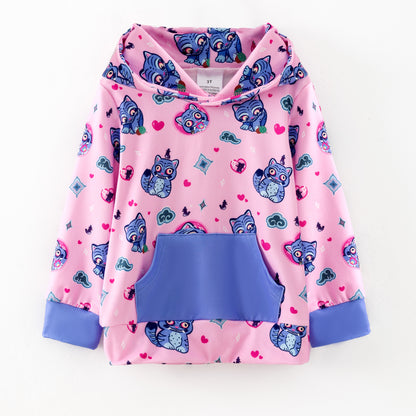 2025 Girls Fall Winter Kpop Demon Hunter Milk Silk Pocket Hoodies