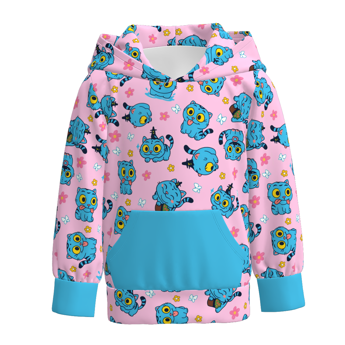 Girls Fall Kpop Demon Hunters Pocket Milk Silk Hoodies