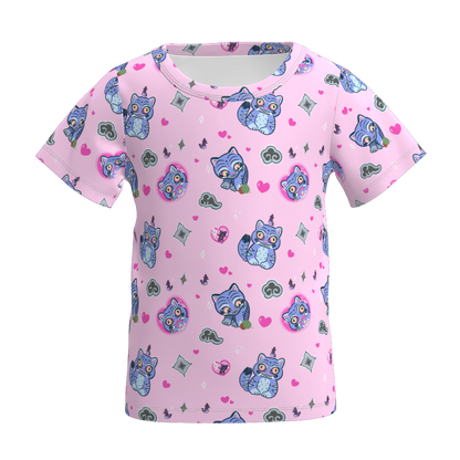 Girls Fall Kpop Demon Hunter Short Sleeves Top