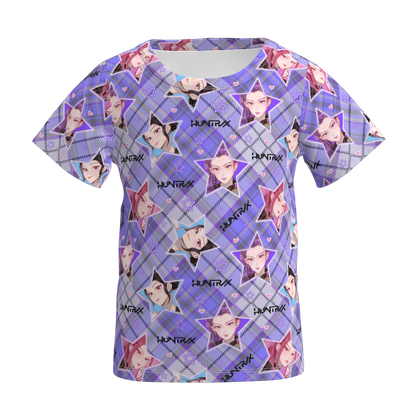 Girls Fall Kpop Demon Hunter Short Sleeves Top