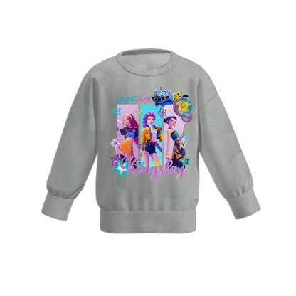 Kpop Demon Hunters Print Girls Fall Long Sleeves Top