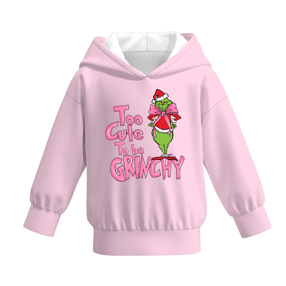 Girls Christmas Grinch Print Fall Winter Sibling Outfits Collection