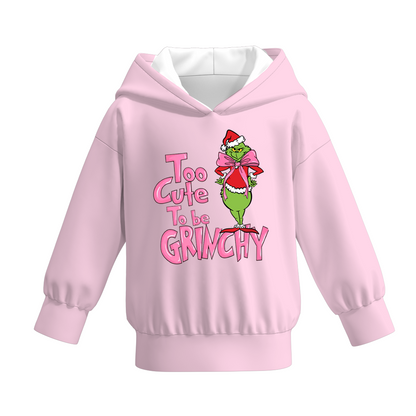 Girls Christmas Grinch Print Fall Winter Sibling Outfits Collection