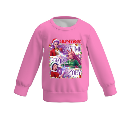 2025 Fall Kpop Demon Hunter Print Long Sleeves Sweatshirts For Kids