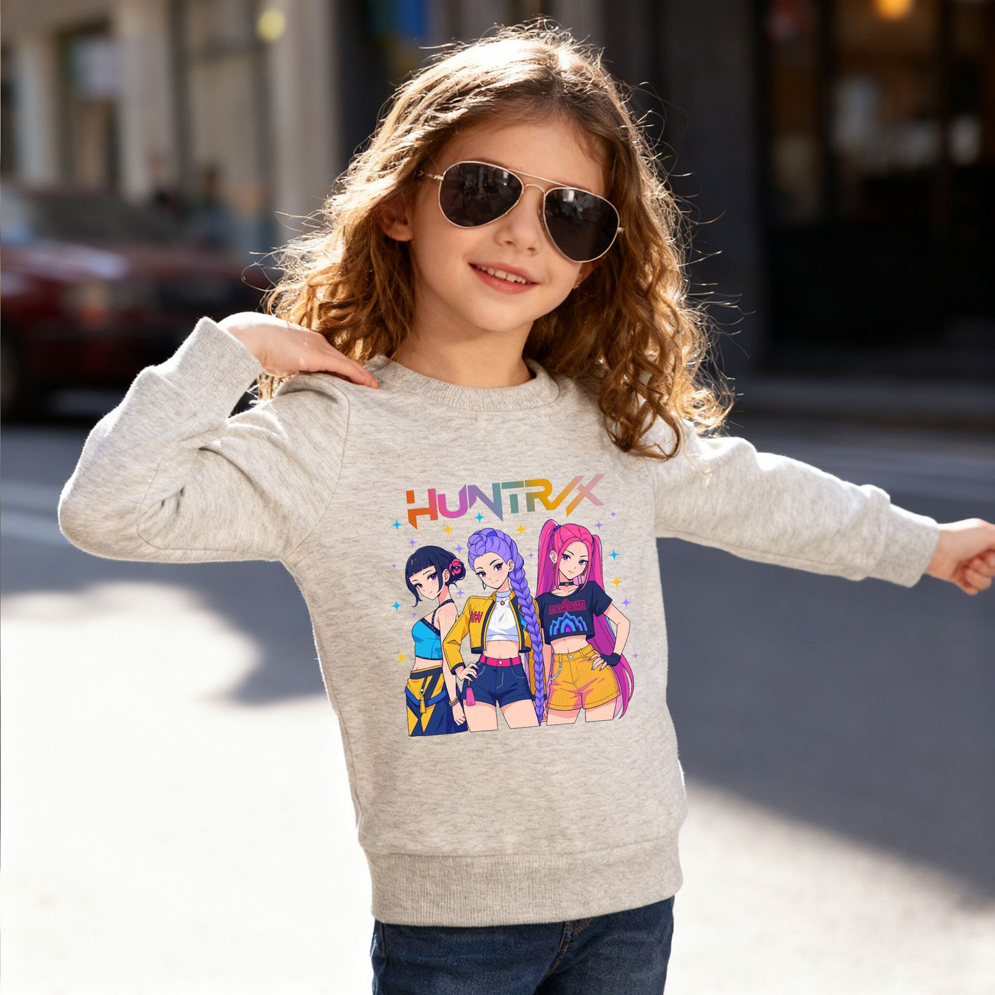 2026 Spring K-pop Demon Hunter Girls Cotton Fashion Sweatshirts