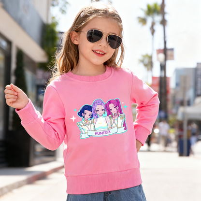 2026 Spring K-pop Demon Hunter Girls Cotton Sweatshirt Collection