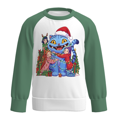 Girls Winter Kpop Demon Hunter Print Fashion Sweatshirts