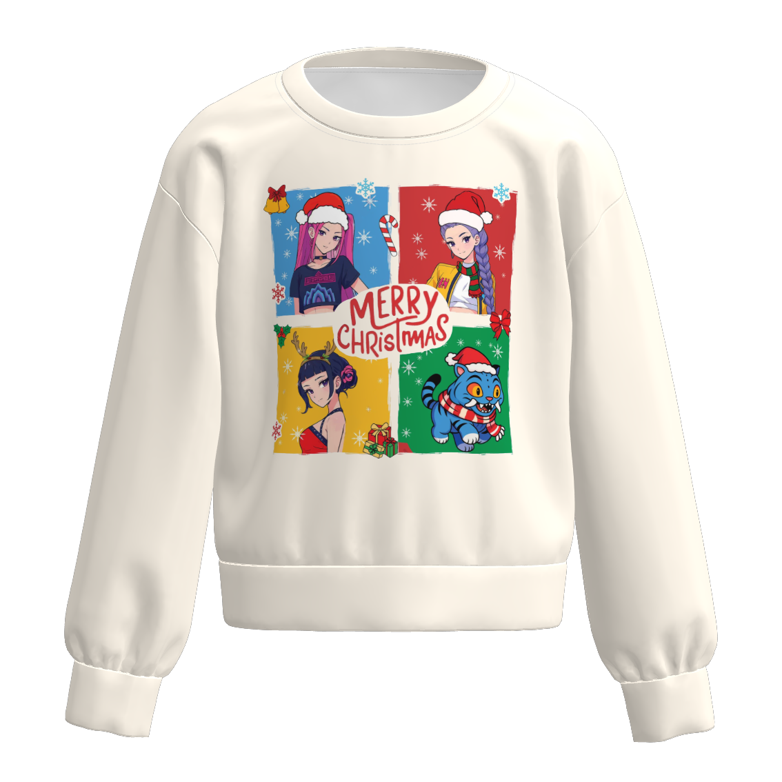 Fall Mommy And Me Kpop Demon Hunter Fashion Sweatshirt