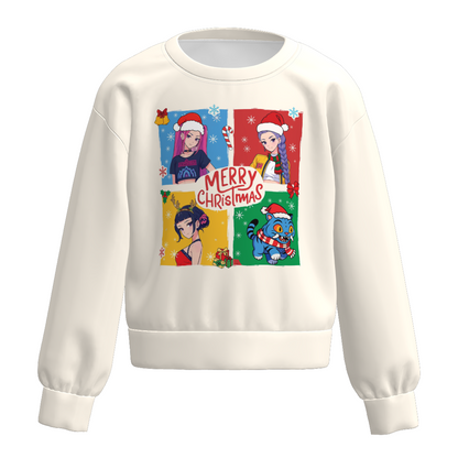 Fall Mommy And Me Kpop Demon Hunter Fashion Sweatshirt