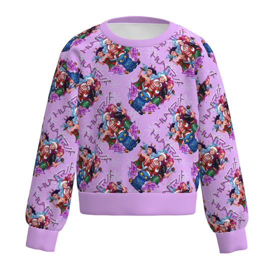 Girls Winter Kpop Demon Hunter Print Cartoon Fashion Sweatshirts