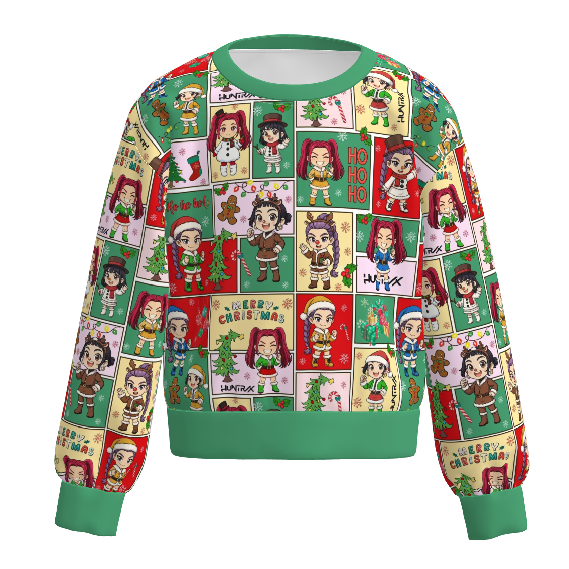 Girls Winter Kpop Demon Hunter Print Cartoon Fashion Sweatshirts