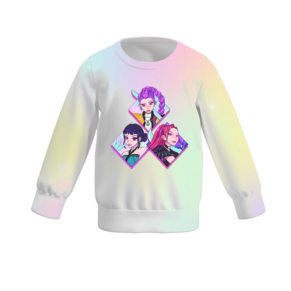 2025 Fall Mommy And Me Kpop Demon Hunter Print Sweatshirt