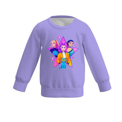 2025 Fall Mommy And Me Kpop Demon Hunter Print Sweatshirt