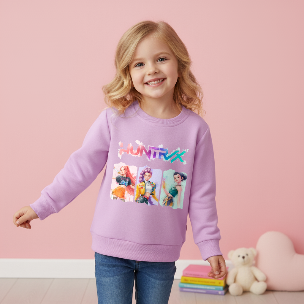 2026 Spring K-pop Demon Hunter Girls Cotton Fashion Sweatshirts Collection