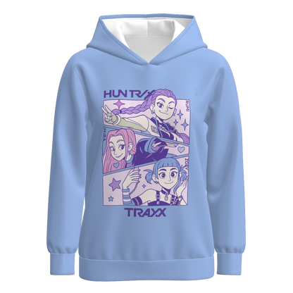 Mommy And Me Kpop Demon Hunter Print Fall Milk Silk Tops