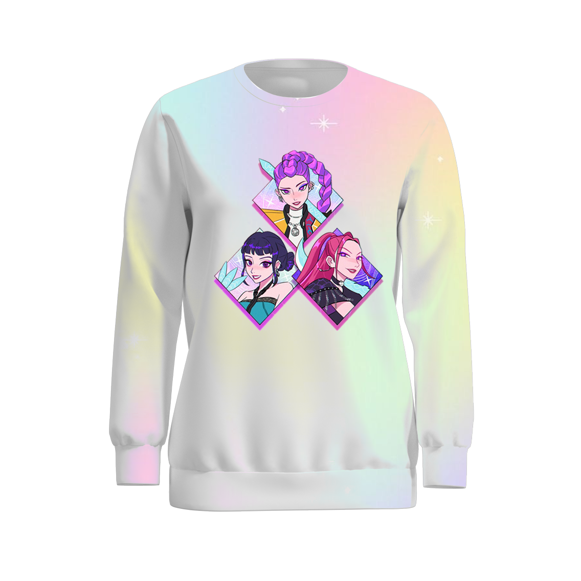 2025 Fall Mommy And Me Kpop Demon Hunter Print Sweatshirt