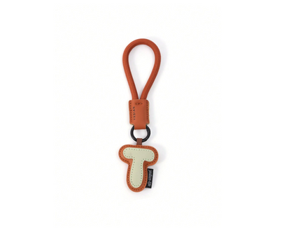 PU Leather 3D Letter A-Z Keychain, Bag & Backpack Charm