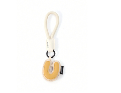 PU Leather 3D Letter A-Z Keychain, Bag & Backpack Charm