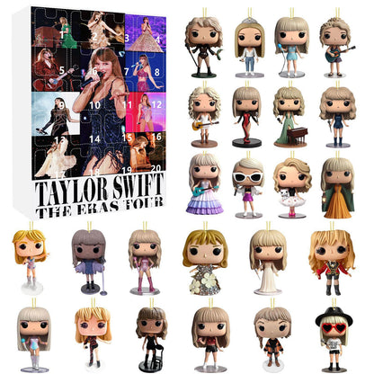 Christmas 2025 Taylor Swift Advent Calendar Blind Box Q-Version Acrylic Figures Set 24Pcs