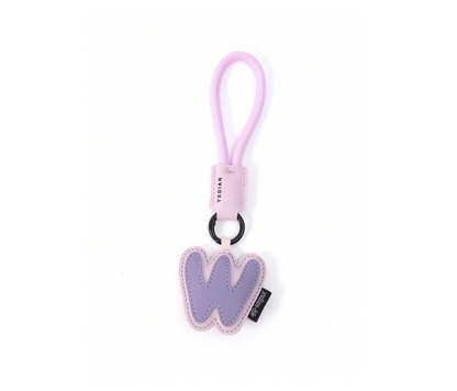 PU Leather 3D Letter A-Z Keychain, Bag & Backpack Charm