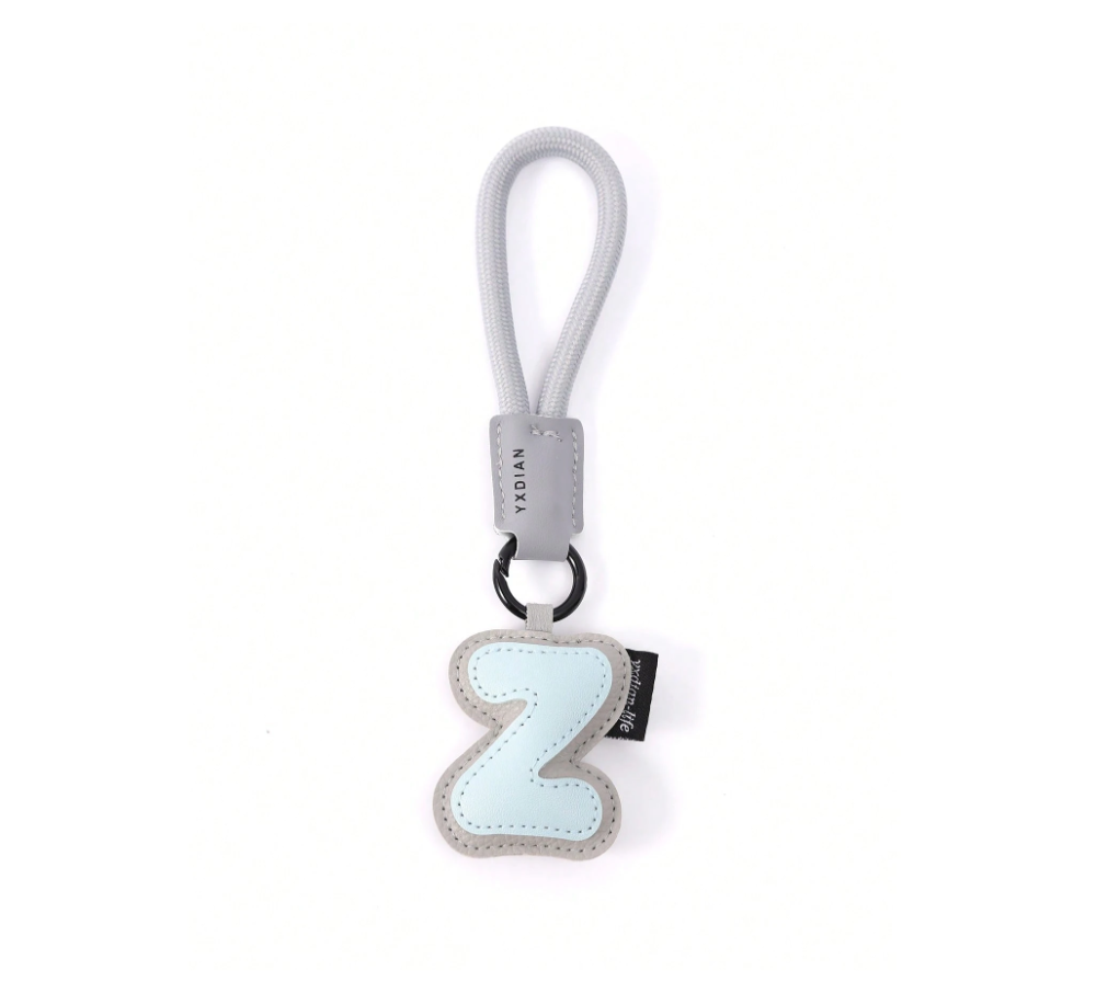 PU Leather 3D Letter A-Z Keychain, Bag & Backpack Charm