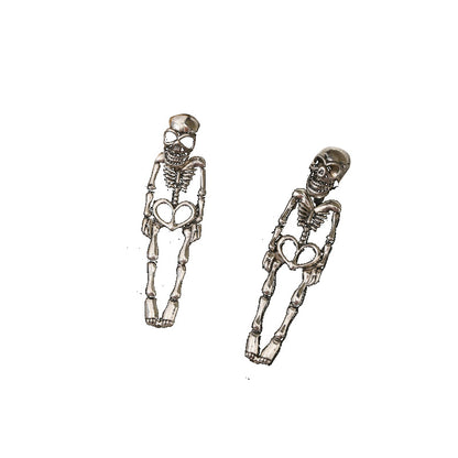 Spooky Halloween Creepy Skull Spider Pumpkin Ghost Cat Dangle Earrings