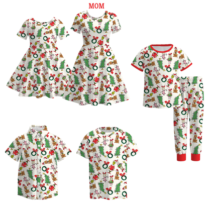 Christmas Family Matching Outfits – Holiday Print Set