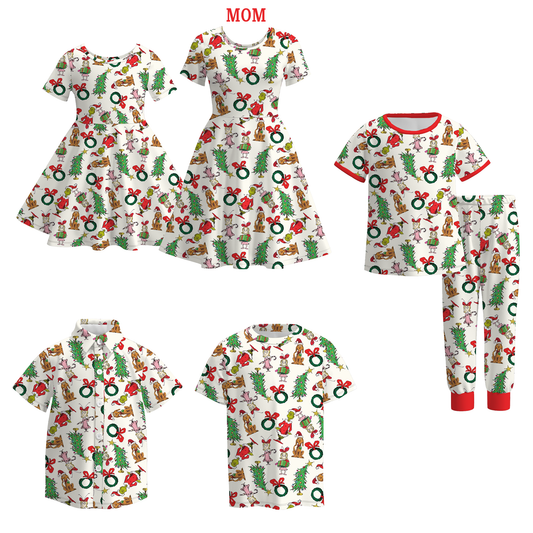 Christmas Family Matching Outfits – Holiday Print Set