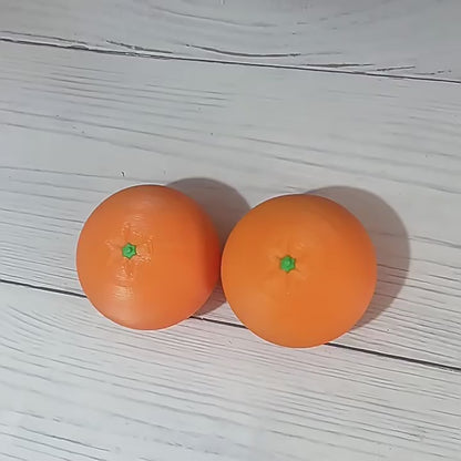 3D Printed Orange Fidget Toy – Transforming Fruit Desk Decor