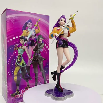 Demon Hunter Rumi Zoey Action Figure K-POP Inspired Desk Display Collectible (Blister Pack)