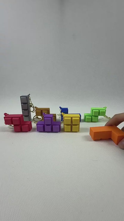 Puzzle Block Fidget Keychain – Press Toy Bag Charm