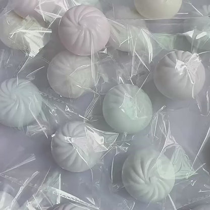 Simulation Steamed Buns Dumplings Squishy Bagged Slow Rising Stress Relief Squeeze Toy
